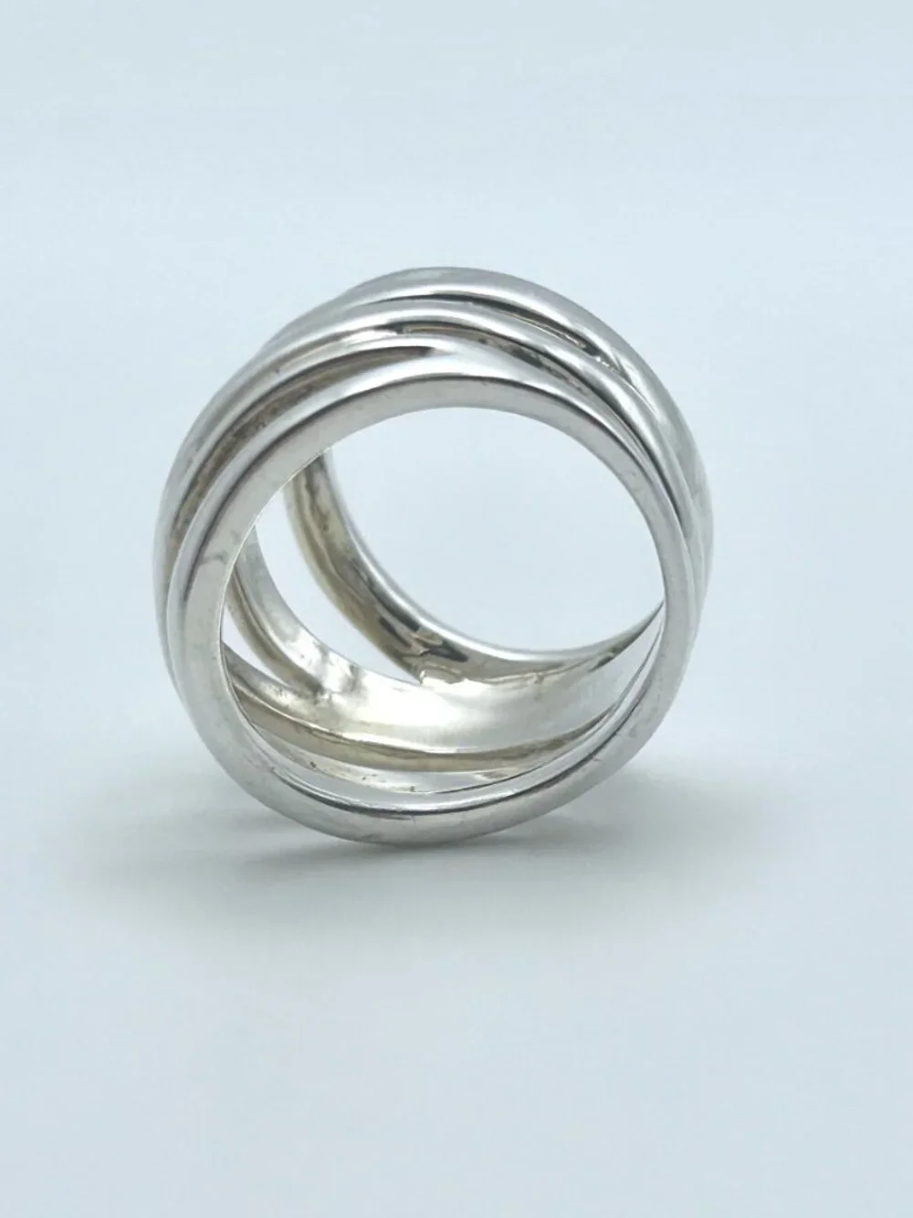 RARE Vintage RLM Sterling Silver Band Knuckle Ring